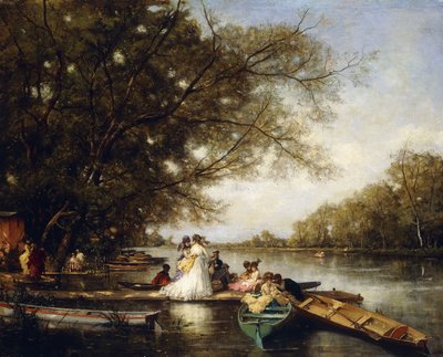 Festa Náutica no Tamisa, de Ferdinand Heilbuth