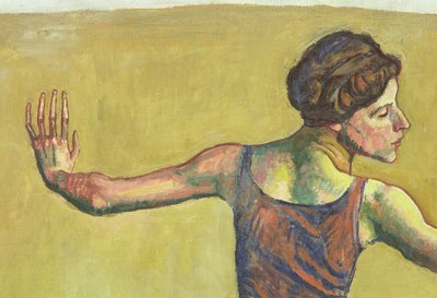 Femme Joyeuse (detalhe) (ver também 155107) de Ferdinand Hodler