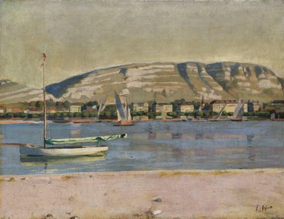 Porto de Genebra e Saleve, 1878 de Ferdinand Hodler