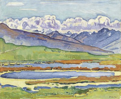 Paisagem em Montana de Ferdinand Hodler