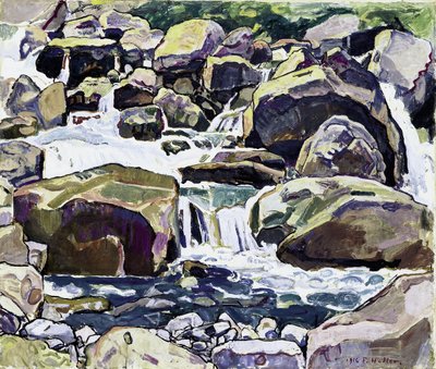 Córrego da montanha perto de Champéry de Ferdinand Hodler