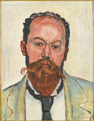 Retrato de Mathias Morhardt 1863-1939, 1913. de Ferdinand Hodler