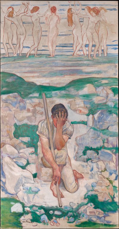 O sonho do pastor de Ferdinand Hodler