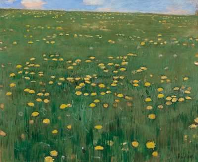 O Prado das Flores, ca 1901. de Ferdinand Hodler