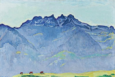 Vista do Dents-du-Midi de Champéry de Ferdinand Hodler