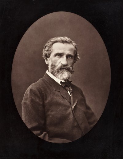 Giuseppe Verdi Compositor italiano, 1813-1901, c. 1872. de Ferdinand J. Mulnier