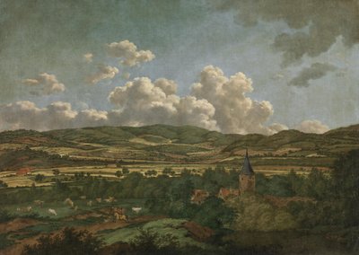 Vista para Goldbach e Hösbach (Ciclo de Aschaffenburg) de Ferdinand Kobell