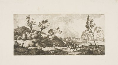 Paisagem - Menino com Cavalo de Ferdinand Kobell