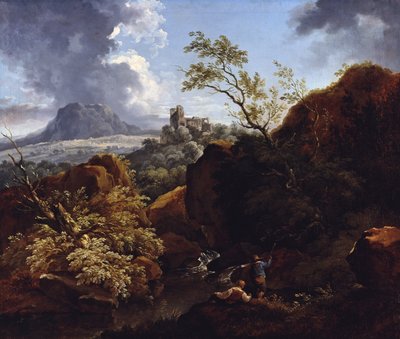 Paisagem do Neckar de Ferdinand Kobell