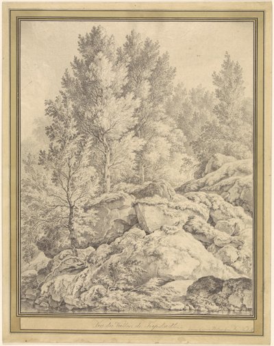 Vista do vale de Trippstadt no Pfalz de Ferdinand Kobell