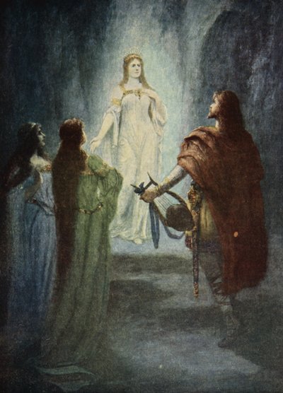 Ele viu uma mulher bonita, de "As histórias das óperas de Wagner", de J. Walker McSpadden (1874-1960), 1905 de Ferdinand Leeke