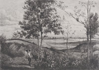 Paisagem depois de Corot, 1873-90. de Ferdinand Lefman