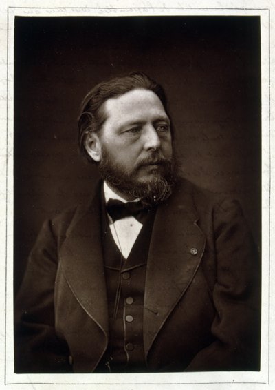 retrato de Jules Breton (1827-1906) (foto a p/b) de Ferdinand Mulnier