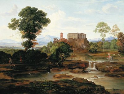 Paisagem italiana ideal. de Ferdinand Olivier