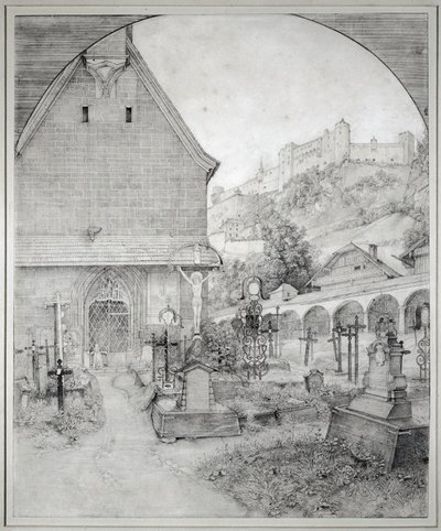Cemitério de São Pedro em Salzburgo, Áustria ... de Ferdinand Olivier
