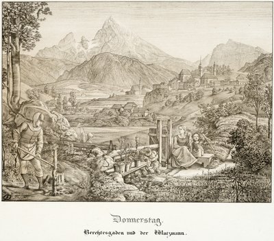 Quinta-feira: Berchtesgaden e o Watzmann de Ferdinand Olivier