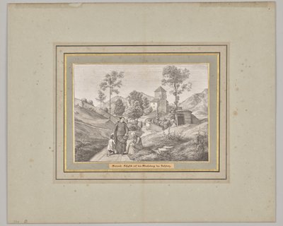 Quarta-feira. Trilho pedestre no Mönchsberg, perto de Salzburgo de Ferdinand Olivier