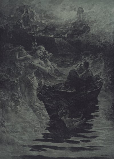 Ein Traum (Um Sonho) (gravura) de Ferdinand Pacher