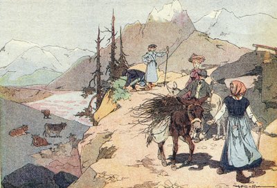 Para a montanha, em Imagier de l