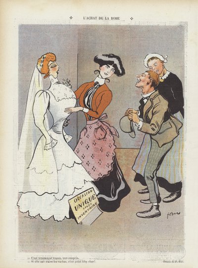 Ilustração para Le Rire (cor litho) de Ferdinand Sigismund Bac