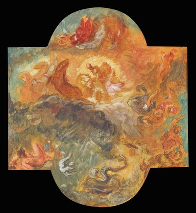 Apollo Slays Python, 1850 de Ferdinand Victor Eugene Delacroix