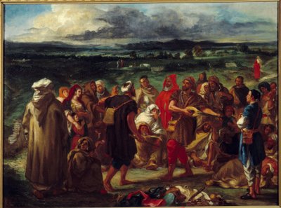 Bobos árabes. Pintura de Eugene Delacroix (1798-1863) de Ferdinand Victor Eugene Delacroix