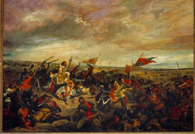 Batalha de Poitiers ou do Rei João II Le Bon na Batalha de Poitiers em 19 de setembro de Ferdinand Victor Eugene Delacroix