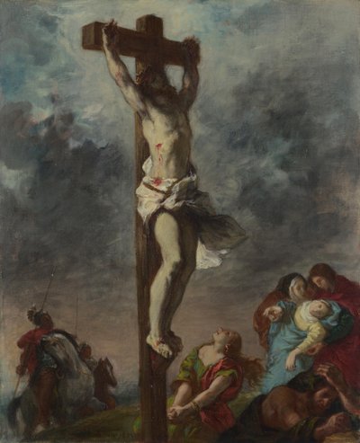 Cristo na cruz, 1853 de Ferdinand Victor Eugene Delacroix