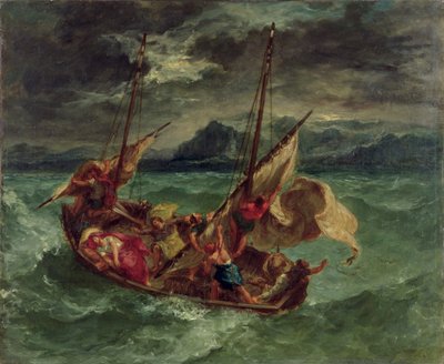 Cristo no Mar da Galiléia de Ferdinand Victor Eugene Delacroix