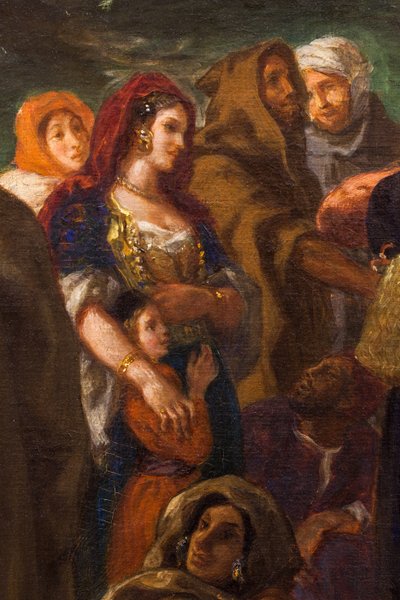 Comediantes ou palhaços árabes de Ferdinand Victor Eugene Delacroix