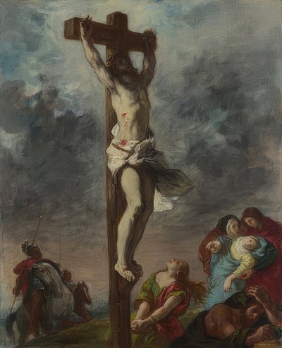 A crucificação. 1853 de Ferdinand Victor Eugene Delacroix