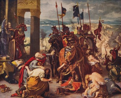 Entrada de cruzados em Constantinopla, 1840, c1915 de Ferdinand Victor Eugene Delacroix