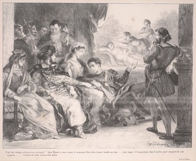 Hamlet de Ferdinand Victor Eugene Delacroix