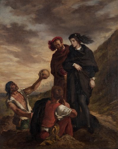 Hamlet e Horatio no cemitério de Ferdinand Victor Eugene Delacroix
