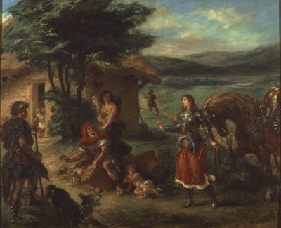 Herminie et les bergers - Erminia and the Shepherds, de Delacroix, Eugene de Ferdinand Victor Eugene Delacroix