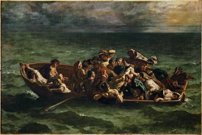 O naufrágio de Don Juan Don Juan naufraga ... de Ferdinand Victor Eugene Delacroix