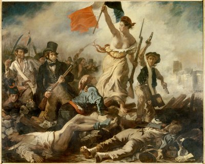 A liberdade à frente dos povos, 28 de julho de Ferdinand Victor Eugene Delacroix