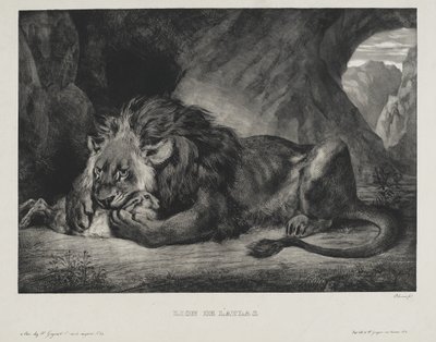 Leão de Latlas, 1829 de Ferdinand Victor Eugene Delacroix