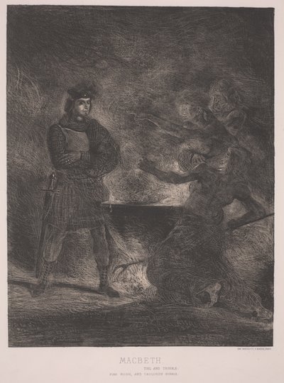 Macbeth (gravura) de Ferdinand Victor Eugene Delacroix