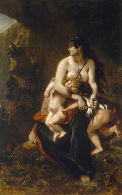 Medea Furious Medea de Ferdinand Victor Eugene Delacroix