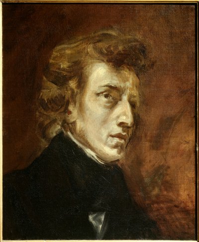Retrato de Frederic Chopin de Ferdinand Victor Eugene Delacroix