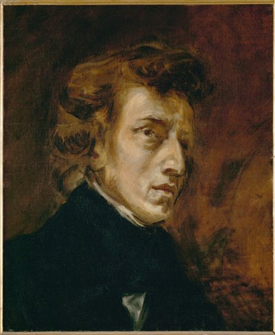 Retrato de Frederic Chopin ... de Ferdinand Victor Eugene Delacroix