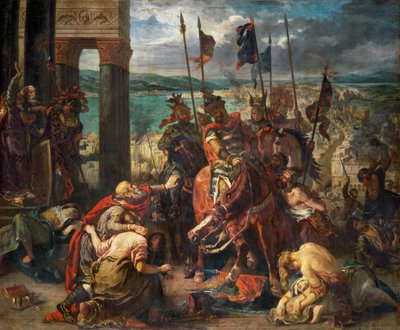 Tomada de Constantinopla pelos cruzados - ... de Ferdinand Victor Eugene Delacroix