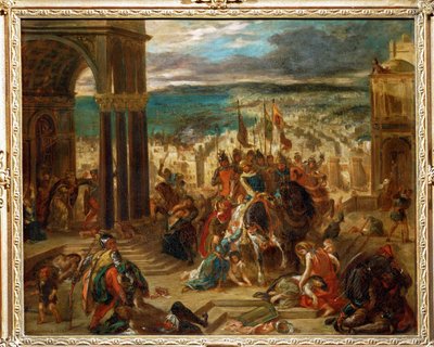 Captura de Constantinopla pelos cruzados ... de Ferdinand Victor Eugene Delacroix