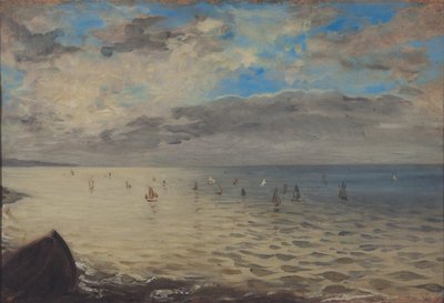 Mar visto das alturas de Dieppe de Ferdinand Victor Eugene Delacroix