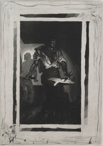 O ferreiro. de Ferdinand Victor Eugene Delacroix