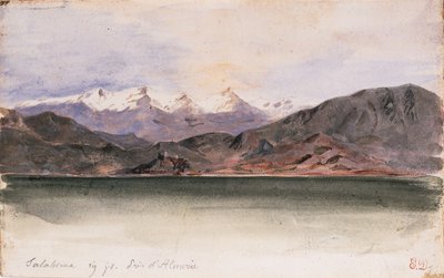 A costa de Espanha em Salabrena de Ferdinand Victor Eugene Delacroix