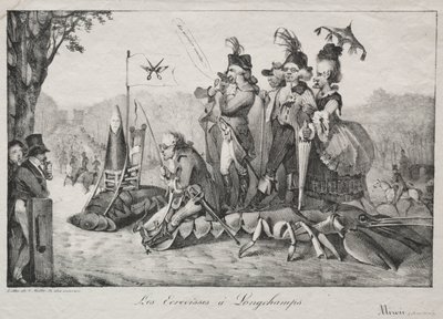 As lagostas de Longchamps, 1822. de Ferdinand Victor Eugene Delacroix