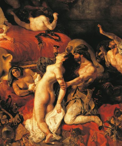 A Morte de Sardanapalus de Ferdinand Victor Eugene Delacroix