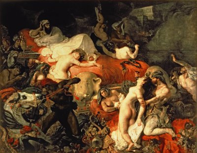 A morte de Sardanapalus de Ferdinand Victor Eugene Delacroix